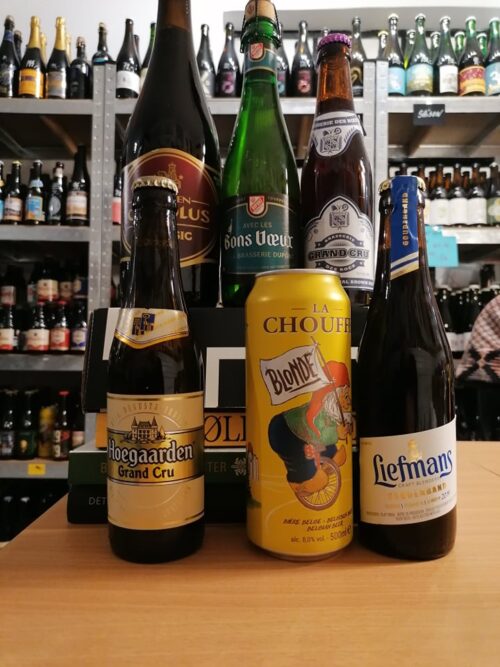 Belgisk smagekasse med 6 top-bedømte belgiske øl